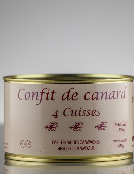 Confit de canard 4 cuisses 4p