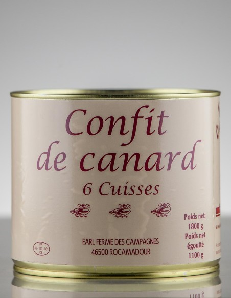 Confit de canard 6 cuisses 6p