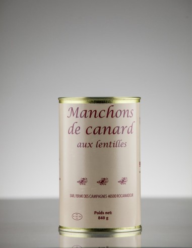 Manchons de canard aux lentilles 840g 3p