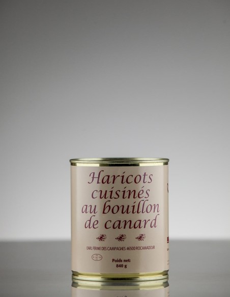 Haricots cuisinés au bouillon de canard 840g 4p
