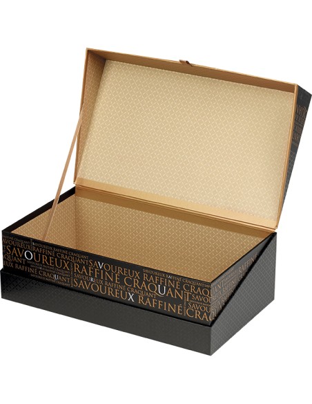 Coffret prestige noir cartonné vide